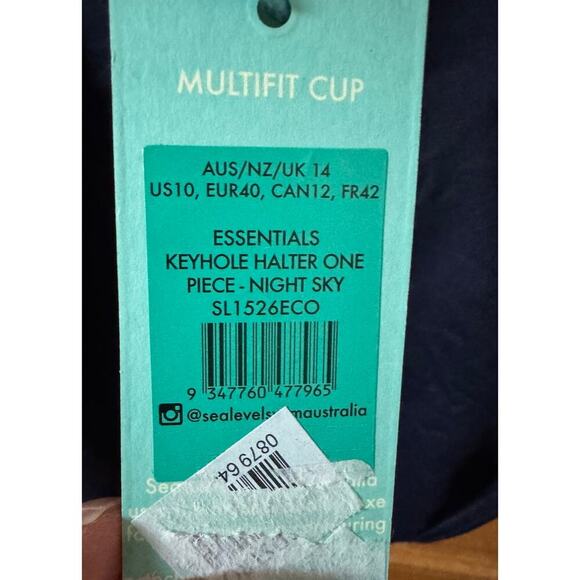 Sea Level Keyhole Halter One Piece Night Sky SL1526EC0 (new) - Picture 5 of 6